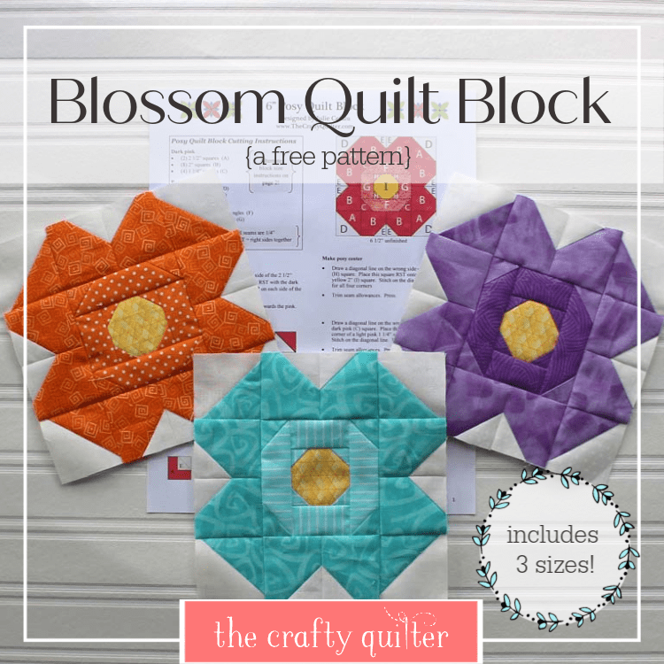 Blossom Quilt Block by Julie Cefalu